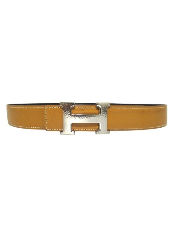 Hermes Constance Hmartelee Giboshi Reversible Belt 80 Brown Beige Silver main image 12